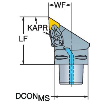 サンドビック（株） TーMaxP カッティングヘッド 【F】 C5-DDJN Ｔ－ＭａｘＰ　カッティングヘッド　【Ｆ】 C5-DDJNL-35060-11