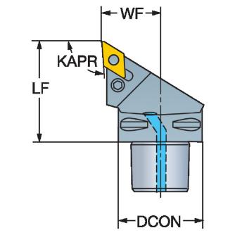 サンドビック（株） T-MaxP カッティングヘッド C5-PDJN Ｔ－ＭａｘＰ　カッティングヘッド　【Ｆ】 C5-PDJNL-35060-15