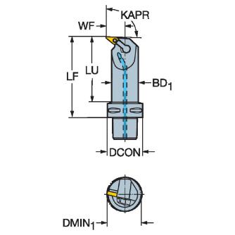 サンドビック（株） T-MaxP カッティングヘッド C6-MVUN Ｔ－ＭａｘＰ　カッティングヘッド　【Ｆ】 C6-MVUNL-22120-16