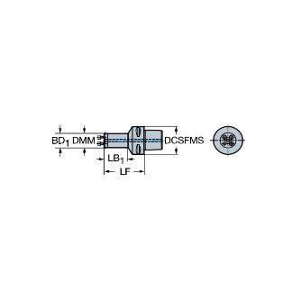 サンドビック（株） コロターンSL アダプタ 【F】 C8-570 コロターンＳＬ　アダプタ　【Ｆ】 C8-570-2C 40 105