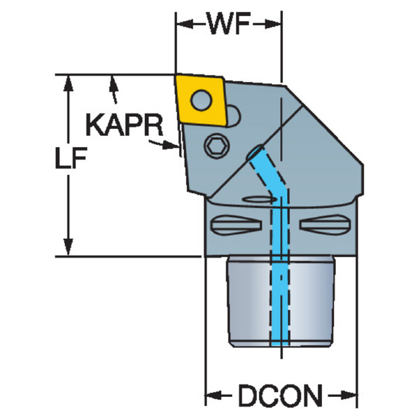 サンドビック（株） TーMaxP カッティングヘッド 【F】 C8-PCLN Ｔ－ＭａｘＰ　カッティングヘッド　【Ｆ】 C8-PCLNL-55080-19