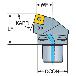 サンドビック（株） T-MaxP カッティングヘッド C8-PSRN Ｔ－ＭａｘＰ　カッティングヘッド　【Ｆ】 C8-PSRNL-45080-19