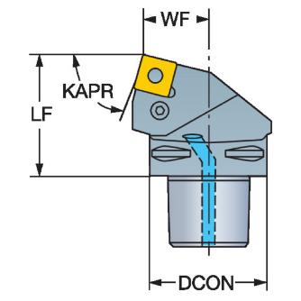 サンドビック（株） T-MaxP カッティングヘッド C8-PSRN Ｔ－ＭａｘＰ　カッティングヘッド　【Ｆ】 C8-PSRNR-45080-25