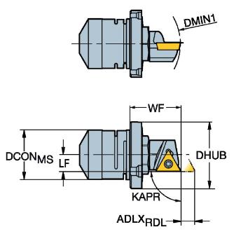 サンドビック（株） ファインボーリング ユニット L148C ファインボーリング　ユニット　【Ｅ】 L148C-13-1102
