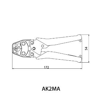 （株）ロブテックス 圧着工具 AK2MA 圧着工具 AK2MA