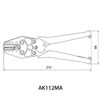 （株）ロブテックス ミニ圧着工具 AK112MA ミニ圧着工具 AK112MA