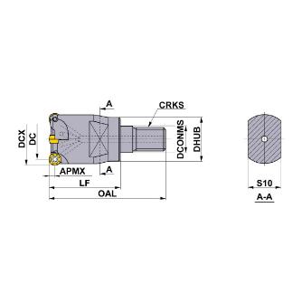 三菱マテリアル（株） カッタ 多機能用(スクリューインタイプ) ARX カッタ　多機能用（スクリューインタイプ） ARX25R173M08A30