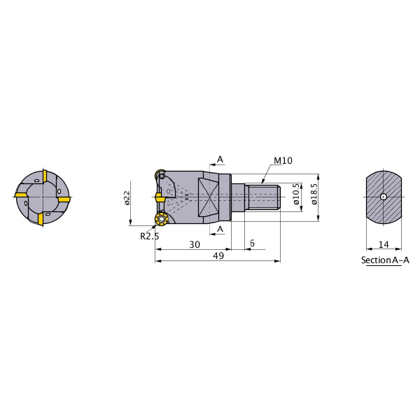 三菱マテリアル（株） カッタ 多機能用(スクリューインタイプ) ARX カッタ　多機能用（スクリューインタイプ） ARX25R224M10A30
