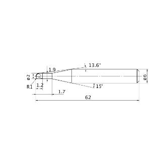 三菱マテリアル（株） CBNエンドミル CBN2XLB ＣＢＮエンドミル CBN2XLB R0100N017S06