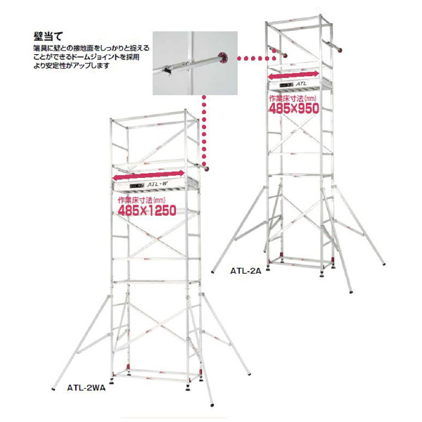 （株）ピカコーポレイション パイプ製足場 ハッスルタワー ATL パイプ製足場　ハッスルタワー ATL-2A