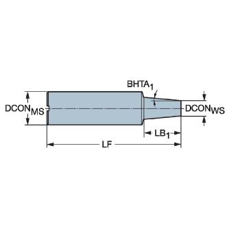 サンドビック（株） コロマントEH円筒シャンクホルダ 【F】 E10 コロマントＥＨ円筒シャンクホルダ　【Ｆ】 E10-A16-CS-140