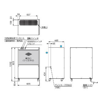 オリオン機械（株） 除湿乾燥機 RFH1500F 除湿乾燥機 RFH1500F