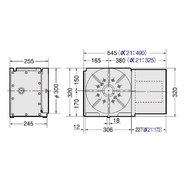 （株）日研工作所 超精密インデックスNSV円テーブル NSVZ 超精密インデックスＮＳＶ円テーブル NSVZ300LZA