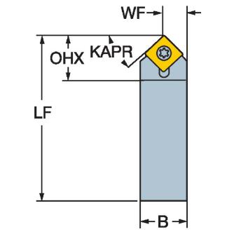サンドビック（株） コロターン107 シャンクバイト SSDC コロターン１０７　シャンクバイト　【Ｆ】 SSDCN 1212F 09-M