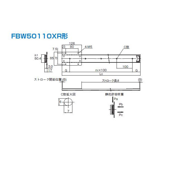 ＴＨＫ（株） スライドパック FBW スライドパック FBW3590XR+1200L