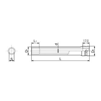 ＴＯＮＥ（株） インパクト用超ロングソケット(6角) 4NV インパクトロングソケット 4NV-12L150