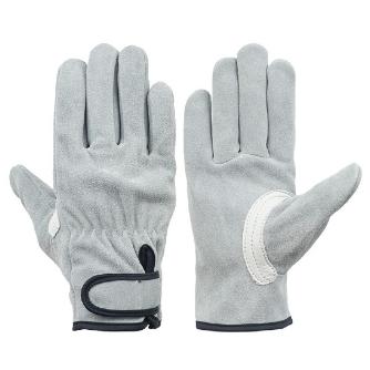 （株）シモン 牛床革手袋 ソフトタイプ マジック付き CS-777 牛床革手袋　ソフトタイプ　マジック付き CS-777 L