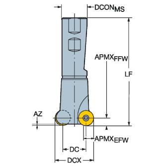 サンドビック（株） コロミル200 カッター 【F】 RA200 コロミル２００　カッター　【Ｆ】 RA200-038MN32-13M