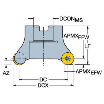 サンドビック（株） コロミル200 カッター 【F】 RA200 コロミル２００　カッター　【Ｆ】 RA200-133R38-19L