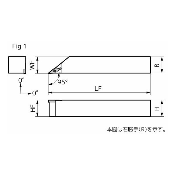 住友電気工業（株） SEC-外径バイト ホルダ SVLC ＳＥＣ－ミニバイト　ホルダ SVLCR2525-M11