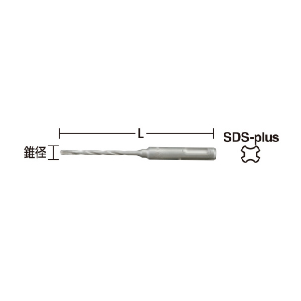 京セラインダストリアルツールズ（株） コンクリートビット Dドリルビット SDS コンクリートビット Dﾄﾞﾘﾙﾋﾞｯﾄ SDS 4.0X116