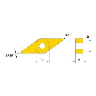 三菱マテリアル（株） 旋削用インサート VNMG 旋削用インサート（超硬コーティング） VNMG160404 VP15TF
