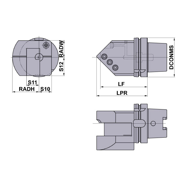 三菱マテリアル（株） HSKホルダ(角バイト取付用) H-TH-EN ＨＳＫホルダ（角バイト取付用） H100TH-EN3232L-130