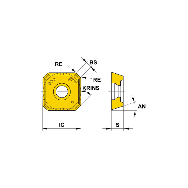 三菱マテリアル（株） カッタチップ SEMT カッタチップ（超硬コーティング） SEMT13T3AGSN-FT MC5020