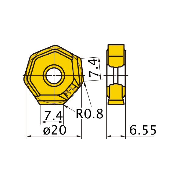 三菱マテリアル（株） カッタチップ WNEU カッタチップ（超硬コーティング） WNEU2006ZEN7C-WK MC5020