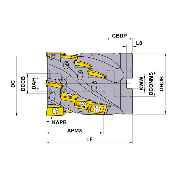 三菱マテリアル（株） カッタ 深切込み用(シェルタイプ) APX4000 カッタ　深切込み用（シェルタイプ） APX4KR06316CA056A