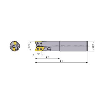 三菱マテリアル（株） カッタ 多機能用(シャンクタイプ) AXD カッタ　多機能用（シャンクタイプ） AXD7000R322SA32SA