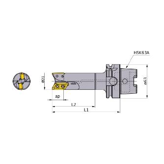 三菱マテリアル（株） カッタ 多機能用(シャンクタイプ) AXD カッタ　多機能用（シャンクタイプ） AXD7000R322SA32SA