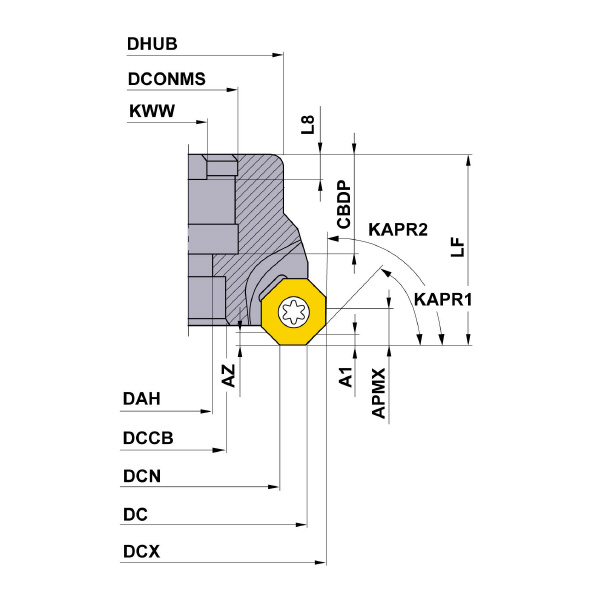三菱マテリアル（株） カッタ 多機能用(アーバタイプ) OCTACUT カッタ　多機能用（アーバタイプ） OCTACUT0805AR
