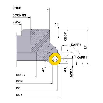 三菱マテリアル（株） カッタ 多機能用(アーバタイプ) OCTACUT カッタ　多機能用（アーバタイプ） OCTACUT1006AR