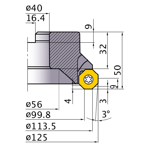 三菱マテリアル（株） カッタ 多機能用(アーバタイプ) OCTACUT カッタ　多機能用（アーバタイプ） OCTACUT1257BR
