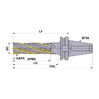 三菱マテリアル（株） カッタ 深切込み用(シャンクタイプ) SPX カッタ　深切込み用（シャンクタイプ） SPX4R06356BT50NX