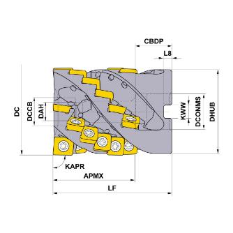 三菱マテリアル（株） カッタ 深切込み用(シェルタイプ) SPX カッタ　深切込み用（シェルタイプ） SPX4R06324CA058A