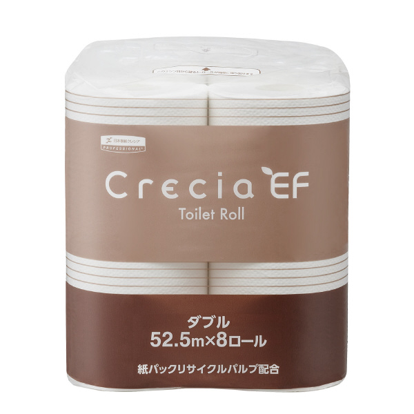 日本製紙クレシア（株） クレシアEF トイレットロール クレシアＥＦトイレットロール／大箱単位 20841 52.5M ﾀﾞﾌﾞﾙ 8ﾛｰﾙ