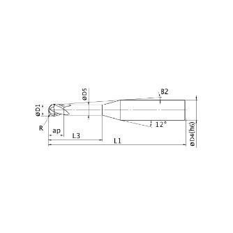 三菱マテリアル（株） DFコートロングネックボールEM DF2XLB ＤＦコートロングネックボールＥＭ DF2XLB R0020N010