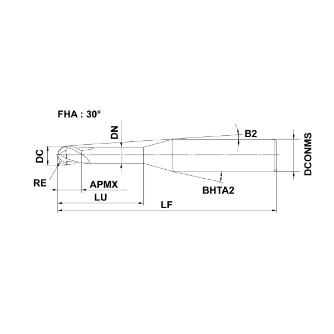 三菱マテリアル（株） DFコートロングネックボールEM DF2XLB ＤＦコートロングネックボールＥＭ DF2XLB R0050N040