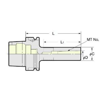 （株）日研工作所 モールステーパスリーブ HSK-MTA モールステーパスリーブ HSK100A-MTA4-165