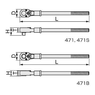 ＴＯＮＥ（株） ラチェットハンドル 471B ラチェットハンドル 471B