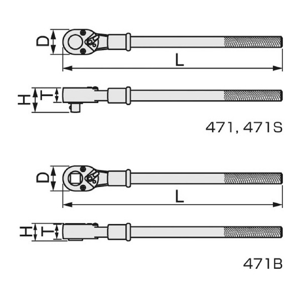 ＴＯＮＥ（株） ラチェットハンドル 471B ラチェットハンドル 471B