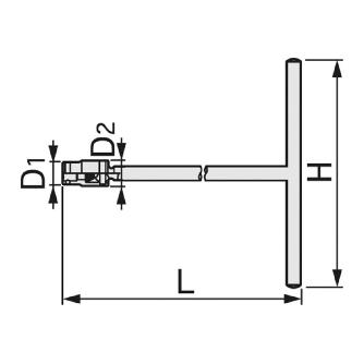 ＴＯＮＥ（株） T形フレックスレンチ(ボール式) TF Ｔ型フレックスレンチ TF-10