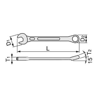 ＴＯＮＥ（株） チタンツールコンビネーションスパナ TMS チタン　コンビネーションスパナ TMS-12