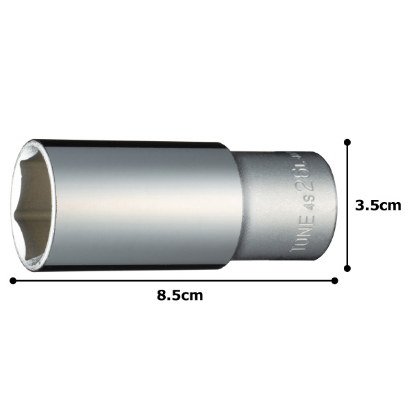 ＴＯＮＥ（株） ディープソケット(6角) 4S ディープソケット 4S-26L