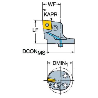 サンドビック（株） TーMaxP カッティングヘッド 【F】 SL-PCLN Ｔ－ＭａｘＰ　カッティングヘッド　【Ｆ】 SL-PCLNL-40-16HP