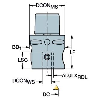 サンドビック（株） ファインボーリング ヘッド 391.37A ファインボーリング　ヘッド　【Ｅ】 C5-391.37A-12 048B
