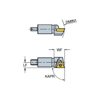 サンドビック（株） ファインボーリング カートリッジ L148D ボーリング　カートリッジ　【Ｅ】 L148D-13-1103