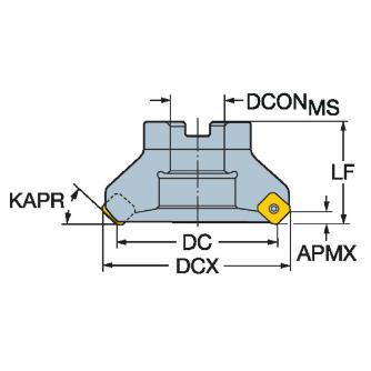 サンドビック（株） コロミル245 カッター 【F】 RA245 コロミル２４５　カッター　【Ｆ】 RA245-080J25.4-12H